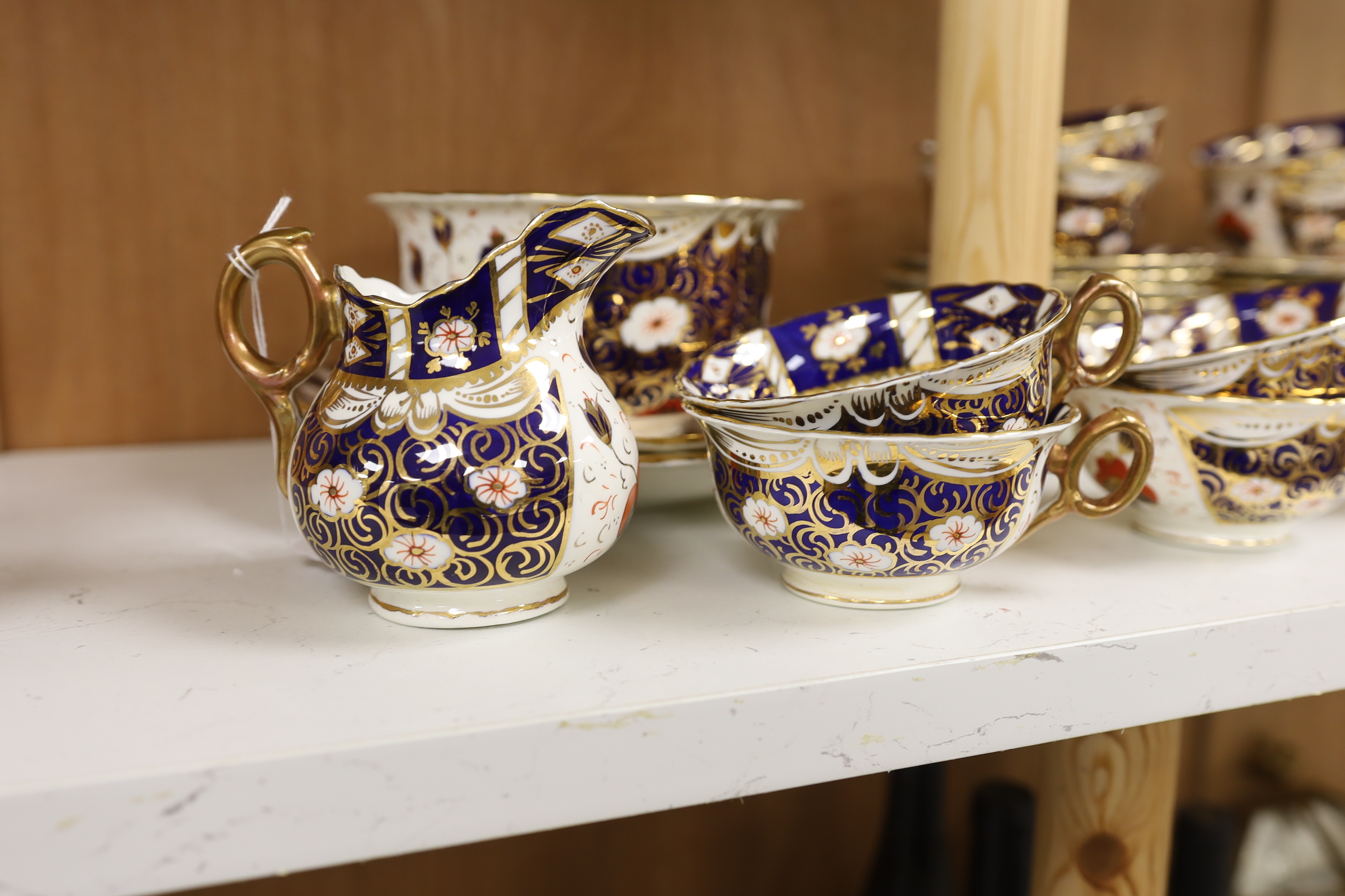 A quantity of 19th century Imari patterned tea wares
